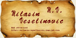 Milašin Veselinović vizit kartica